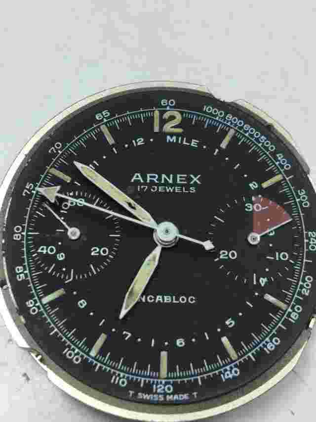 ARNEX MANUAL WINDING VALJOUX 7730 SIGNED BY J.P. PINGOUIN 17 JEWELS