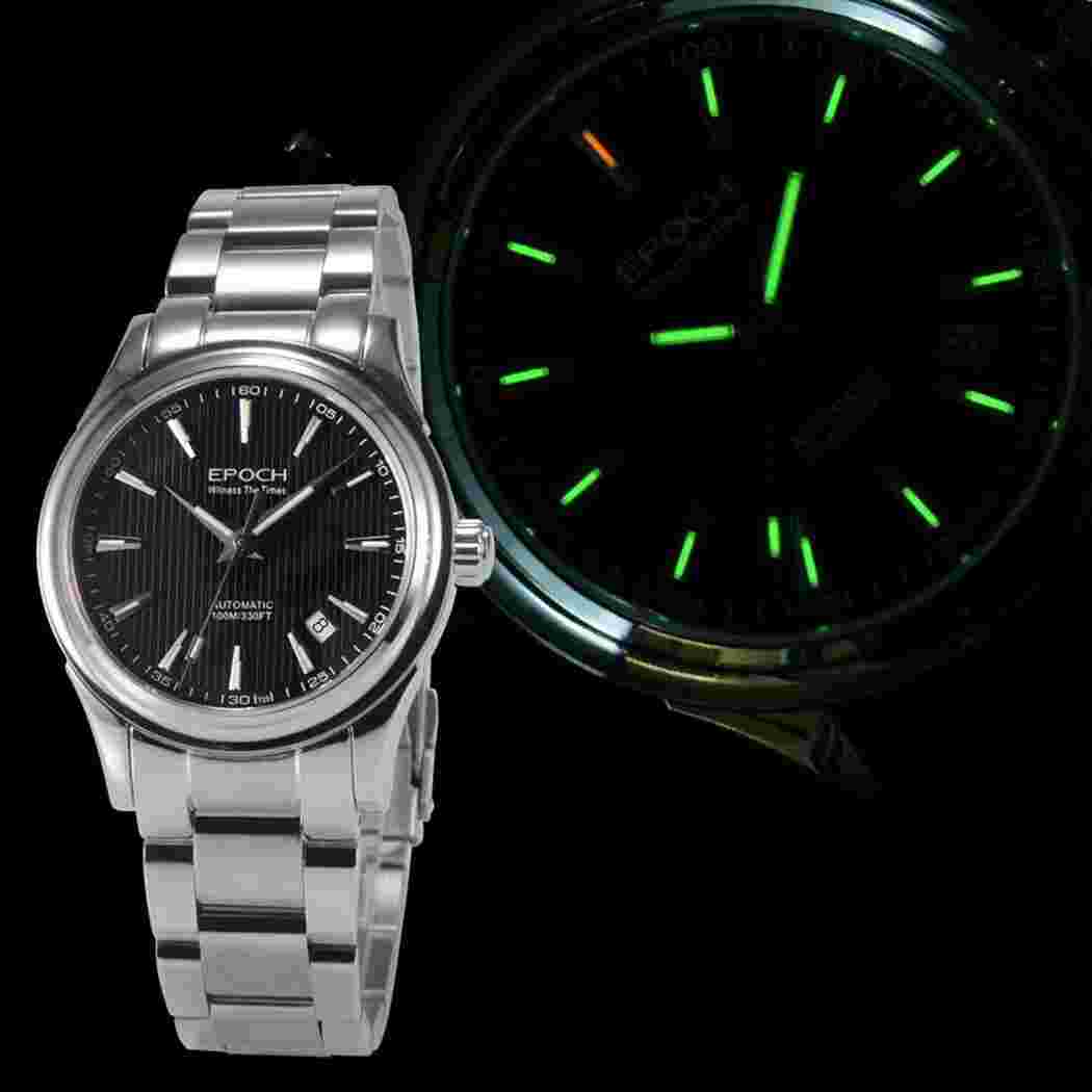 EPOCH Men Automatic Watch Luxury Mechanical Wristwatch Luminous 10ATM ST2130