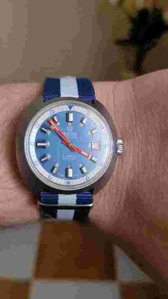 Vintage MORTIMA Watch no omega breitling longines yema lip Automatic working 70s