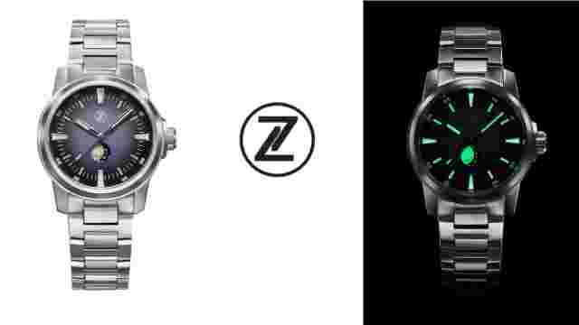 Zelos Aurora_Moonphase_Eclipse_Grey - New in box (unworn with seal)