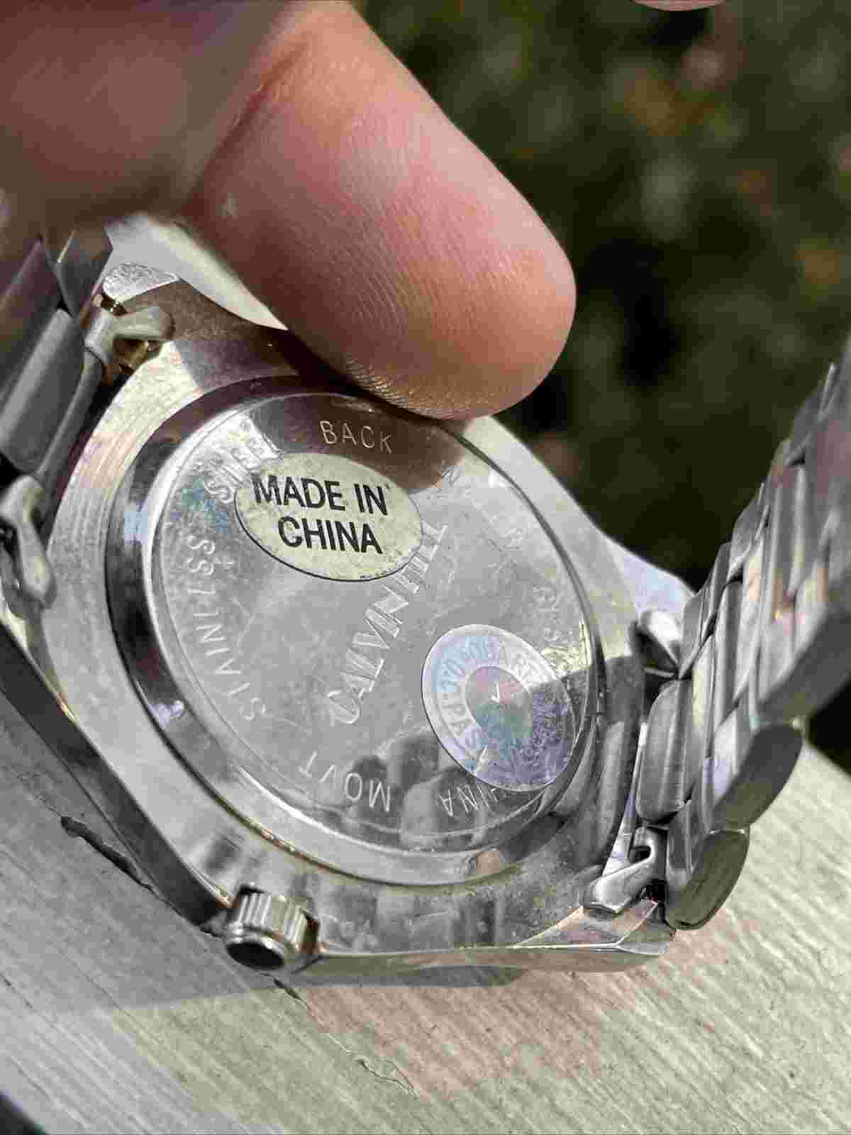 Vintage Calvin Hill Analog Watch Silver Tone - Needs Battery