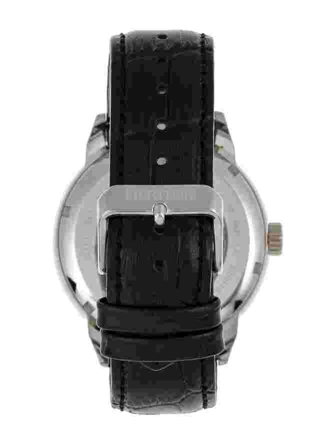 Heritor Automatic Sanford Semi-Skeleton Leather-Band Watch 45mm Automatic Wristw