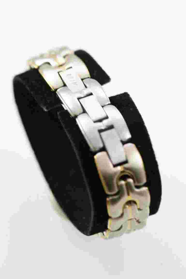 Relic Wet Women Watch Stainless Silver Gold Steel Date Champagne 50m Batt Quartz