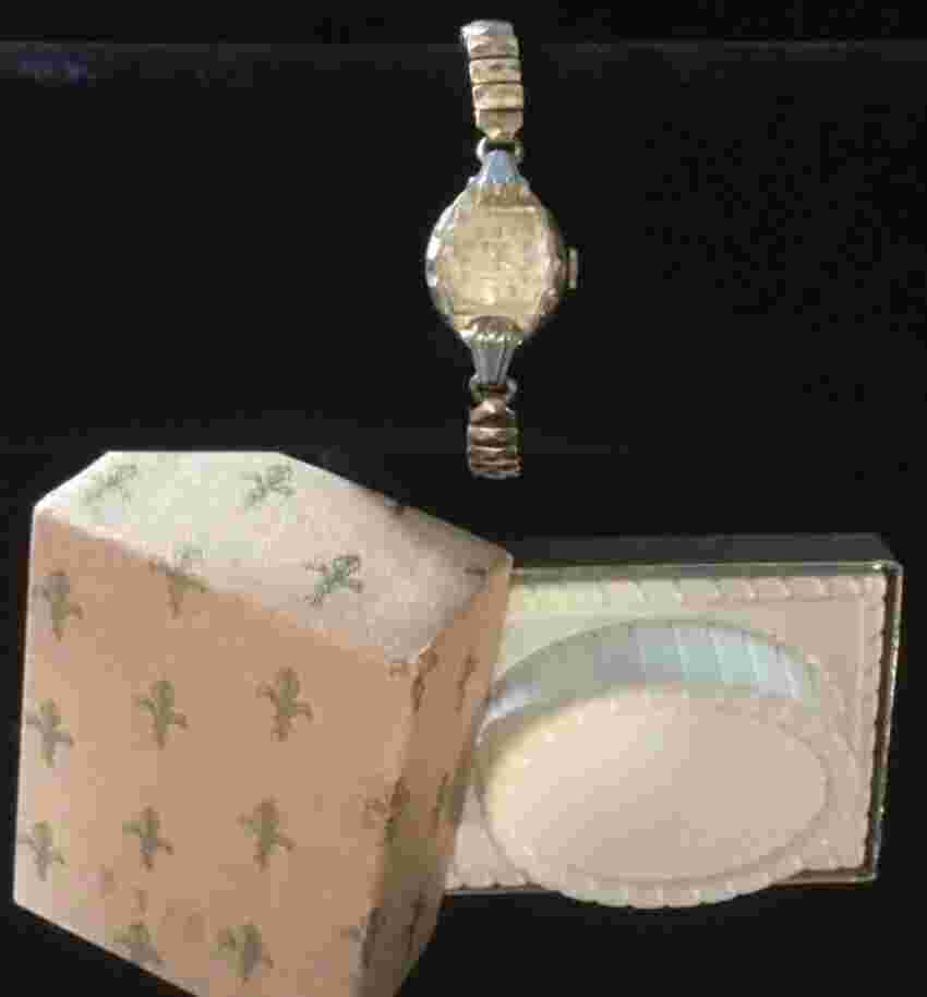 VTG NEWPORT 17 Jewels Swiss Made Ladies Watch Original Box Duchess Band untested