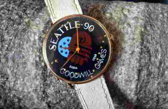 Vintage Zaria watch, Goodwill games, Seatle 90, Men's wristwatch, soviet USSR