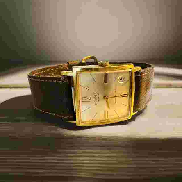 Vintage Rare DOGMA PRIMA 17 Rubis Mechanical Square Swiss GWO Men’s Wristwatch