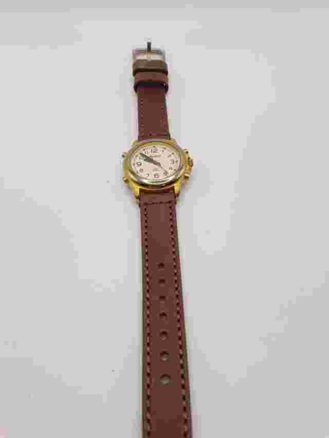 AVALON MEN'S TAKING WATCH - FULLY FUNCTIONAL - NEW HEAVY LEATHER BAND