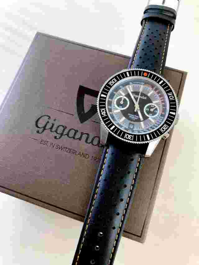 NOS GIGANDET G7 Miyota Chronograph Panda Racing Speedmaster Newman Daytona Pilot