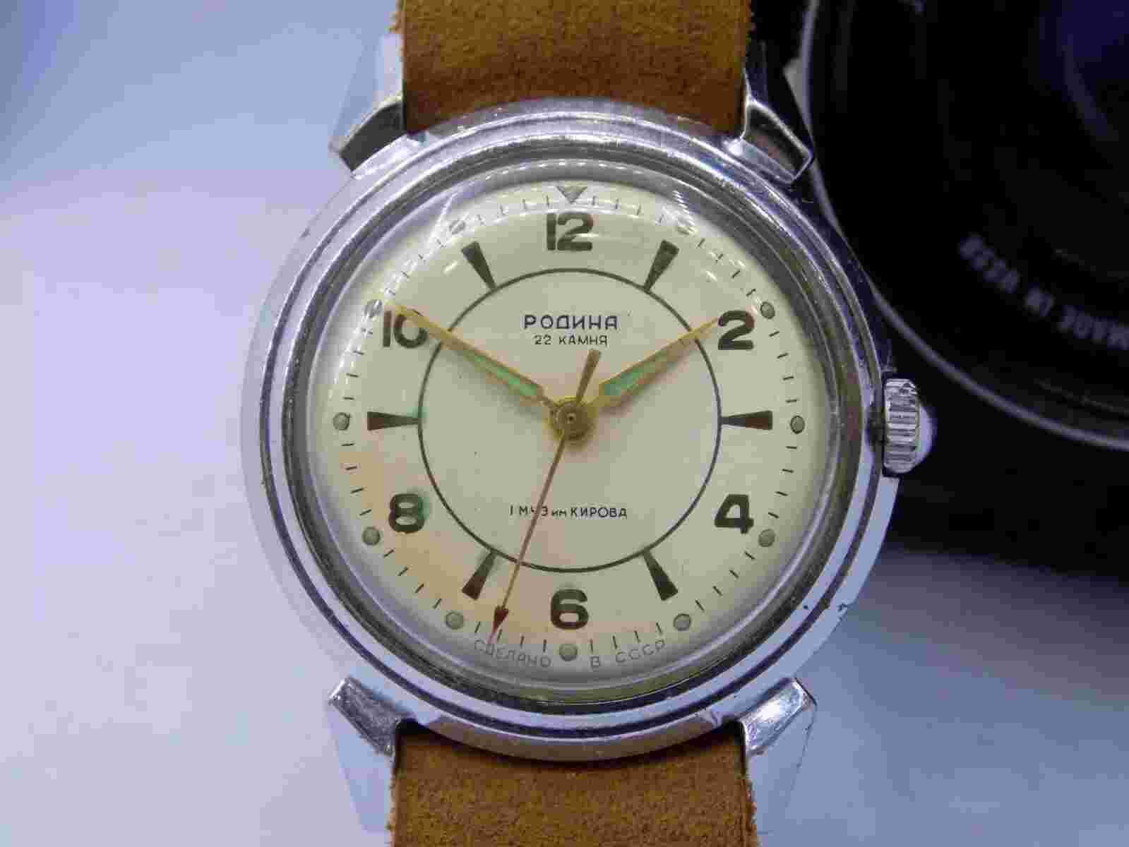 Kirovskie "Rodina", automatic watch, poljot, soviet watch 1950s USSR Servised