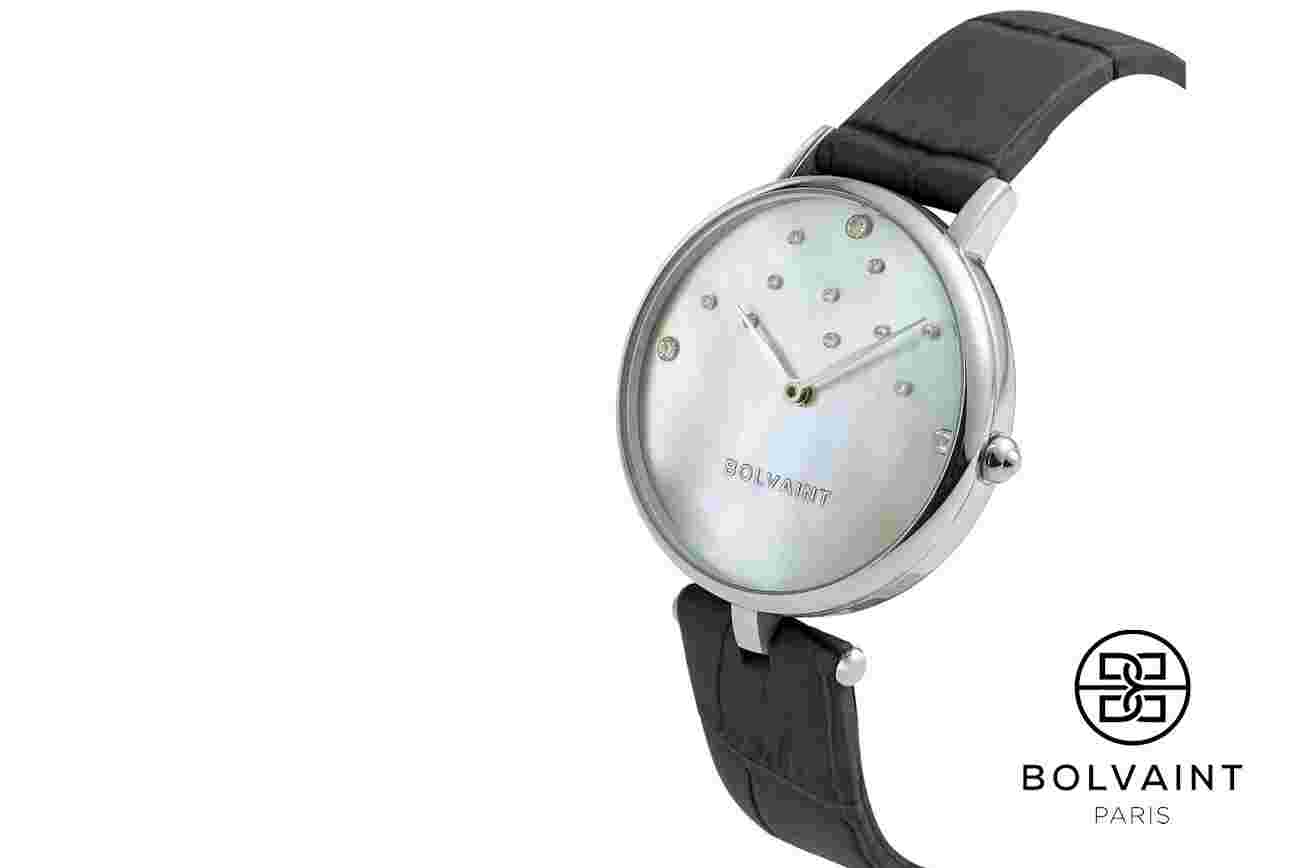 Bolvaint Nu’utea Mother-of-Pearl Ladies’ Watch - Basalt Black