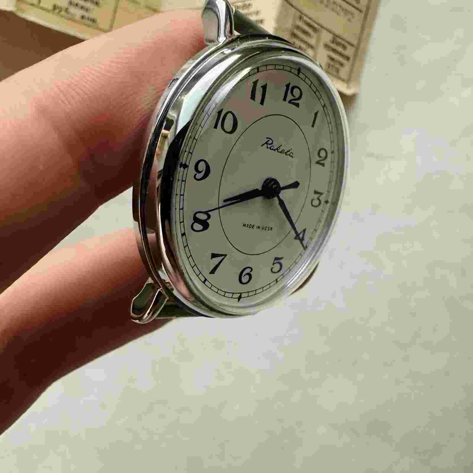 RARE NOS RAKETA WHITE 2609.HA 90’s SU USSR Watch PChZ Soviet Vtg Men's Old Box