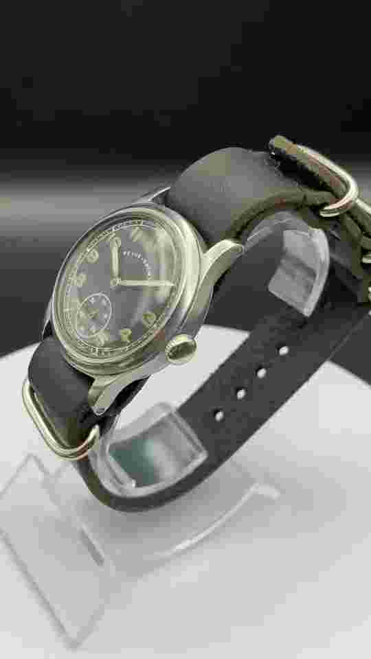 🇨🇭 SWISS MADE WATCH VTG WW2/II REVUE SPORT DH 59 Wehrmacht Germany Military