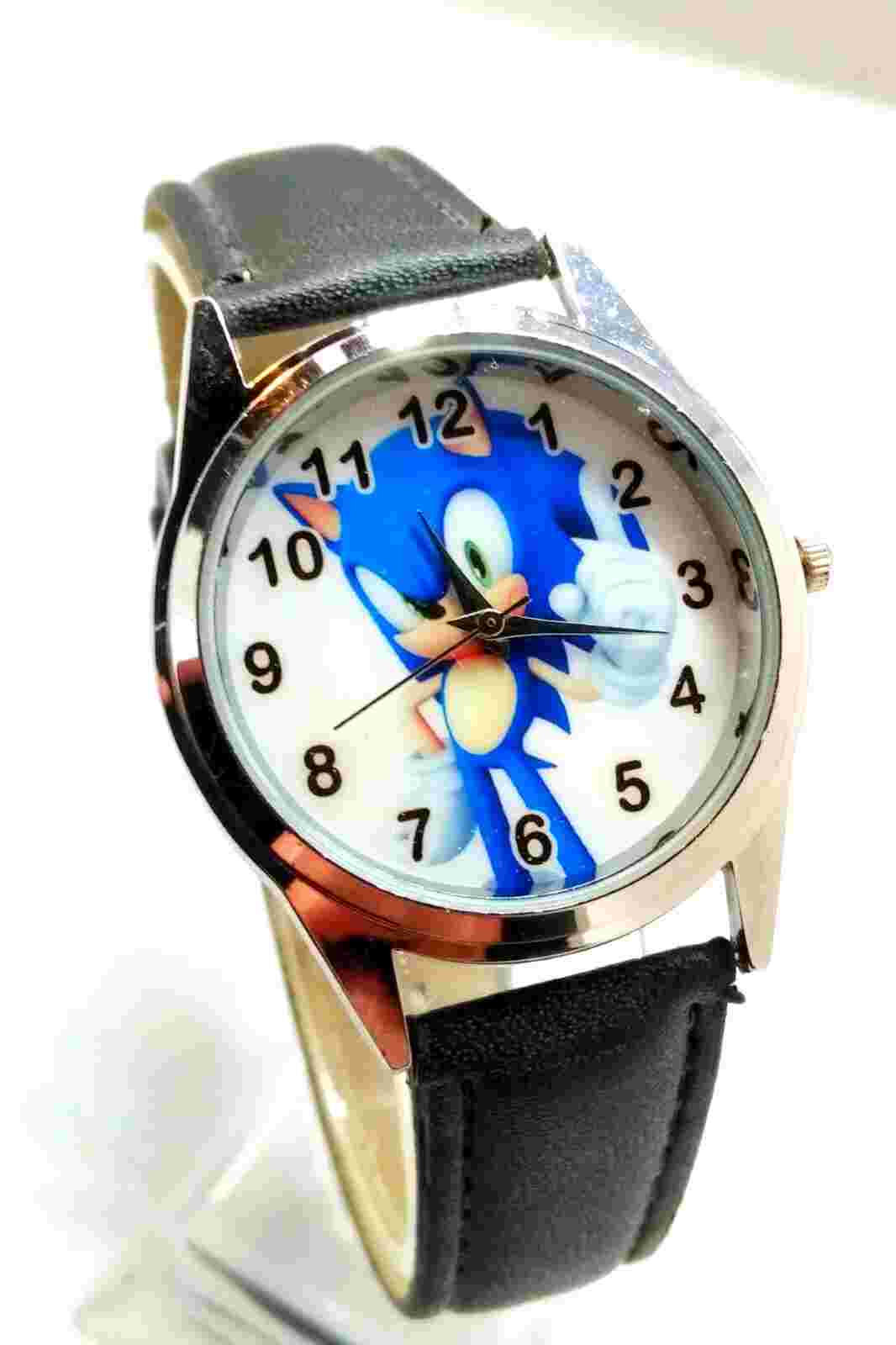 MENS WATCH SONIC THE HEDGEHOG CHARACTER WATCH IN VGC NEW BATTERY RUNS WELL