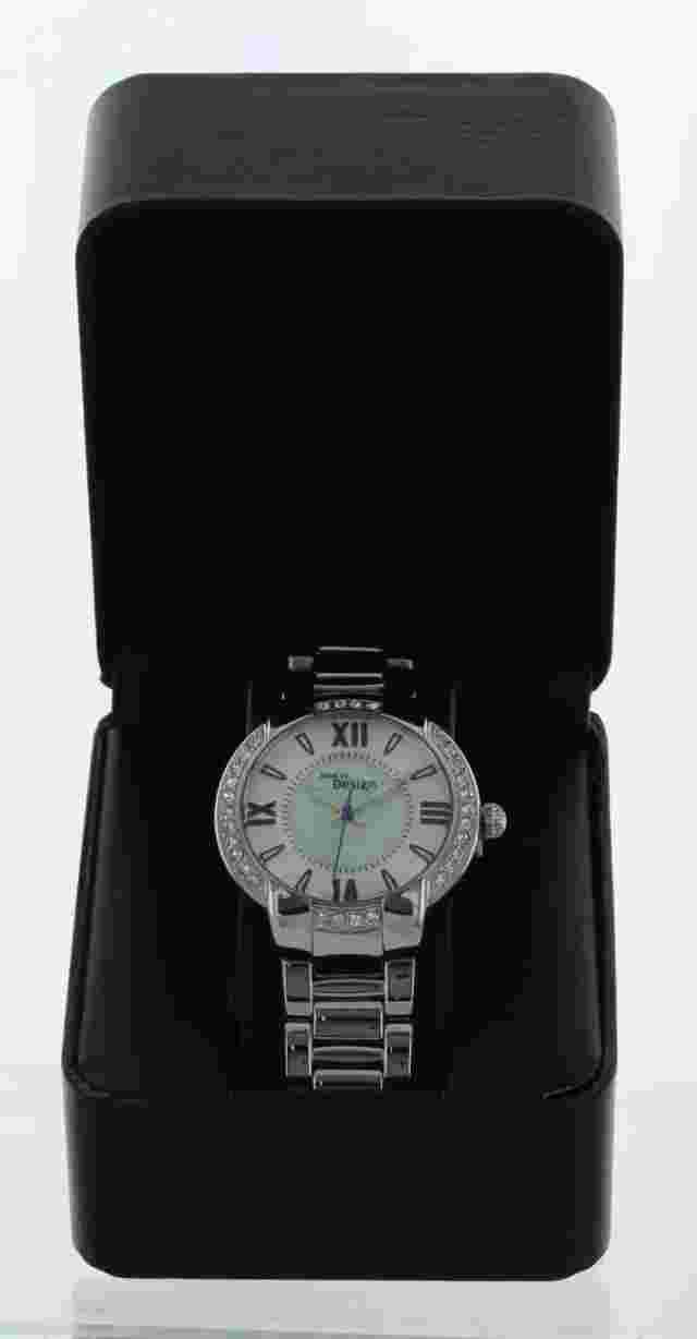 WOMENS Steel by Design Silver tone Round  solid Stainless Steel Watch SBDs