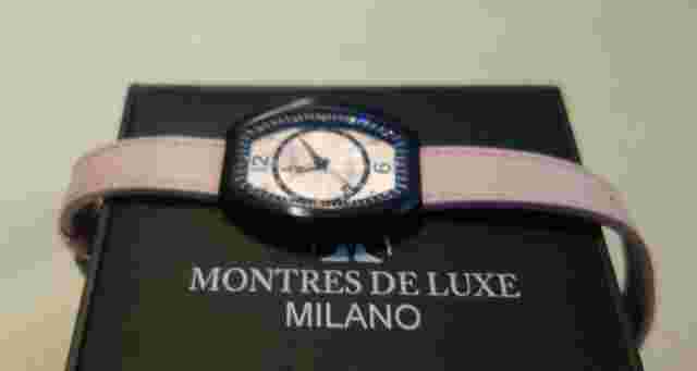 Montres De Luxe Women's EX L 9203 Estremo Quartz Pink Dial Watch new $1400