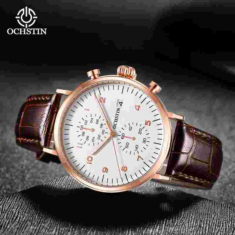 Men's Quartz Watch - Waterproof Chronograph Wristwatch LK737248260915