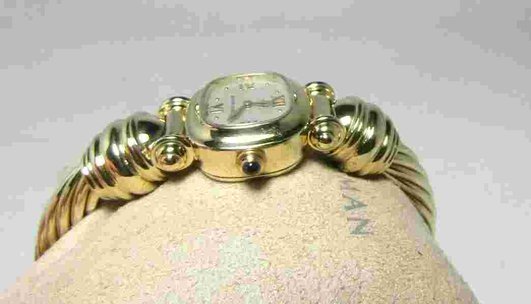 David Yurman 14K Solid Yellow Gold  Cable Band Watch