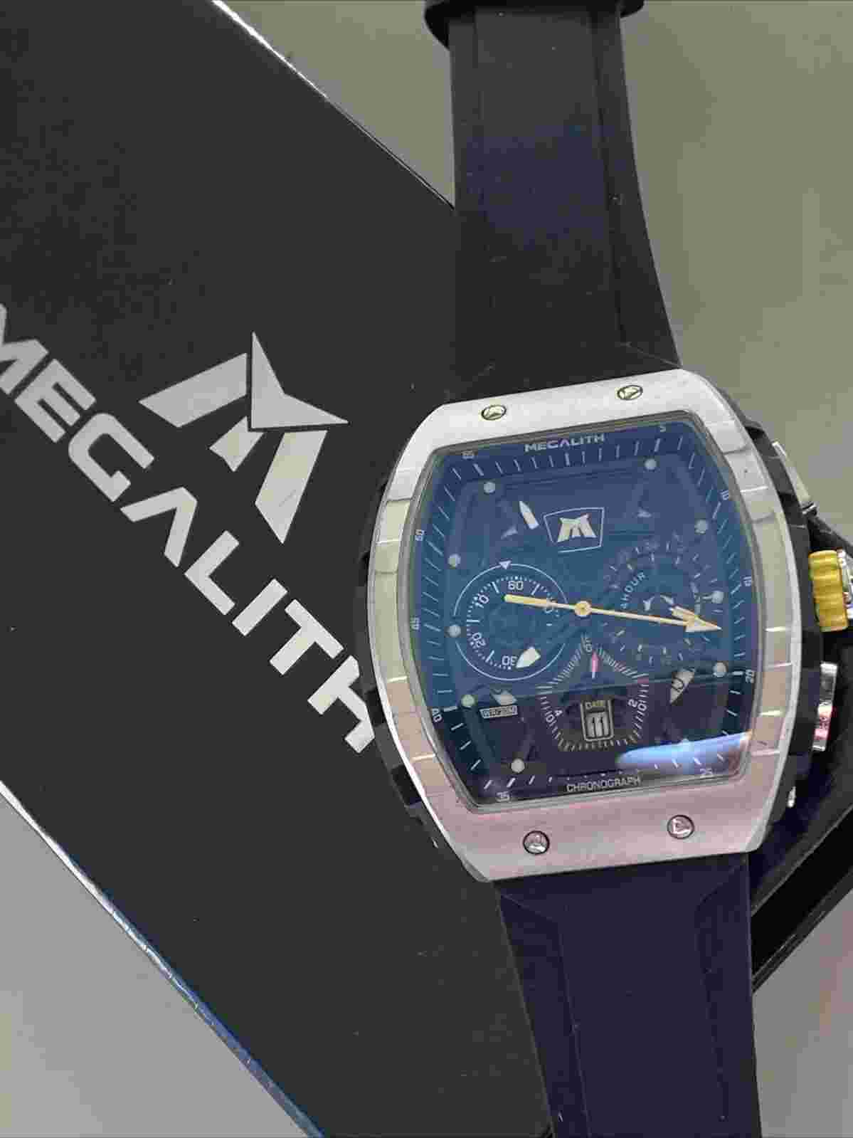 MEGALITH Mens Watches Sports Chronograph Waterproof Wrist Watch Men Analogue...