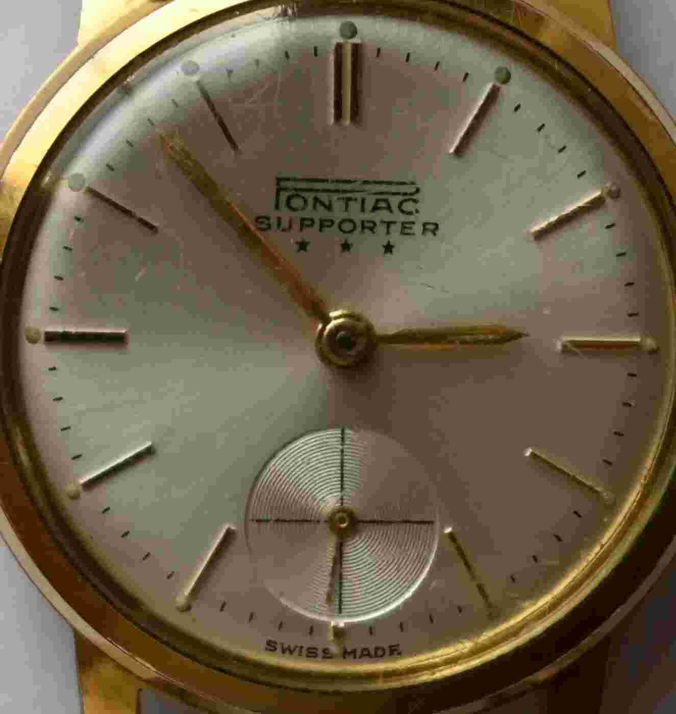 Pontiac Supporter Manual  Vintage Men's Watch  from the 50ies