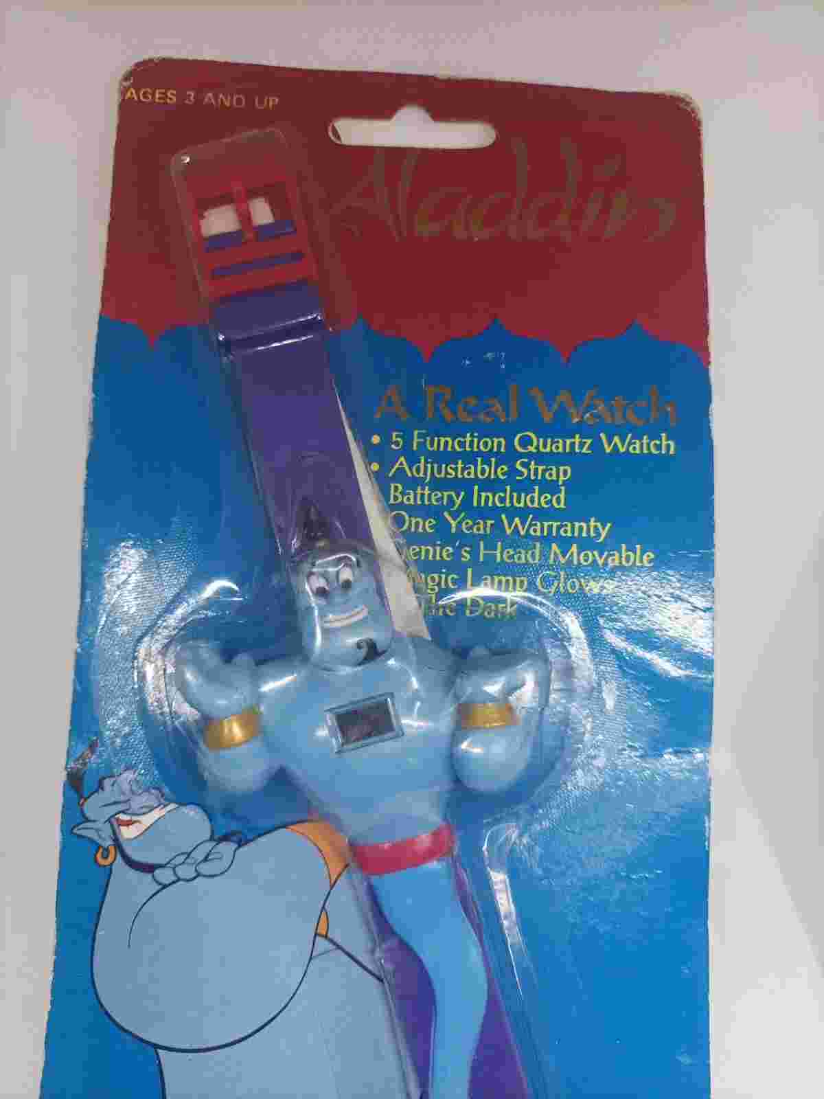 Zeon Aladdin LCD Watch In Blister Pack vintage 1990's