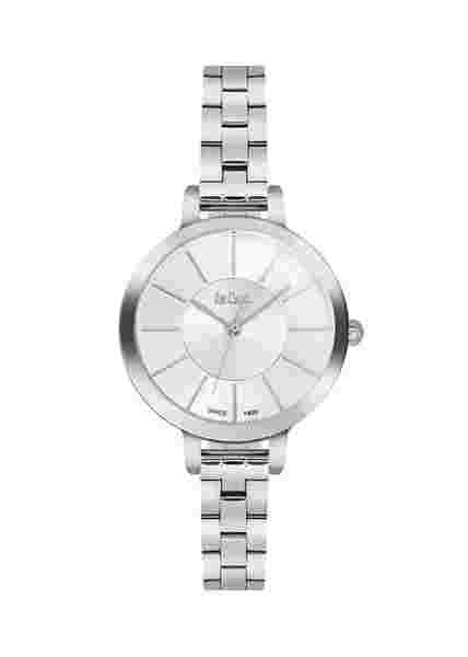 Lee-Cooper Watch LC06175.330 Round Ladies Wrist Watch Silver Coloured