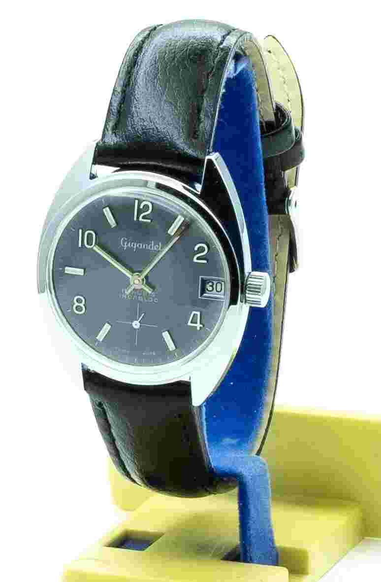 RARE VINTAGE GIGANDET 1288 17J Mechanical Swiss WATCH 1970's - NOS NEW OLD STOCK
