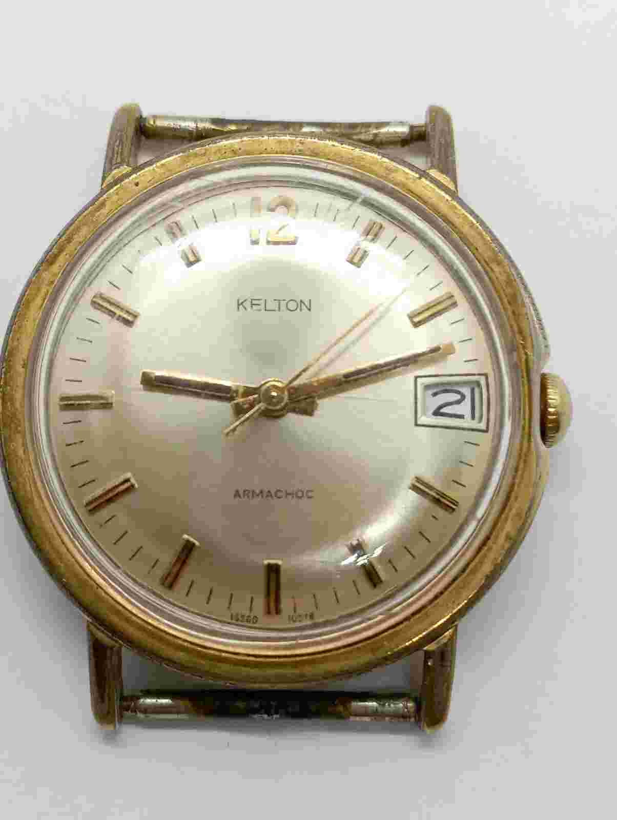 Vintage Kelton Timex Gold Plated From 1978 Working France Case