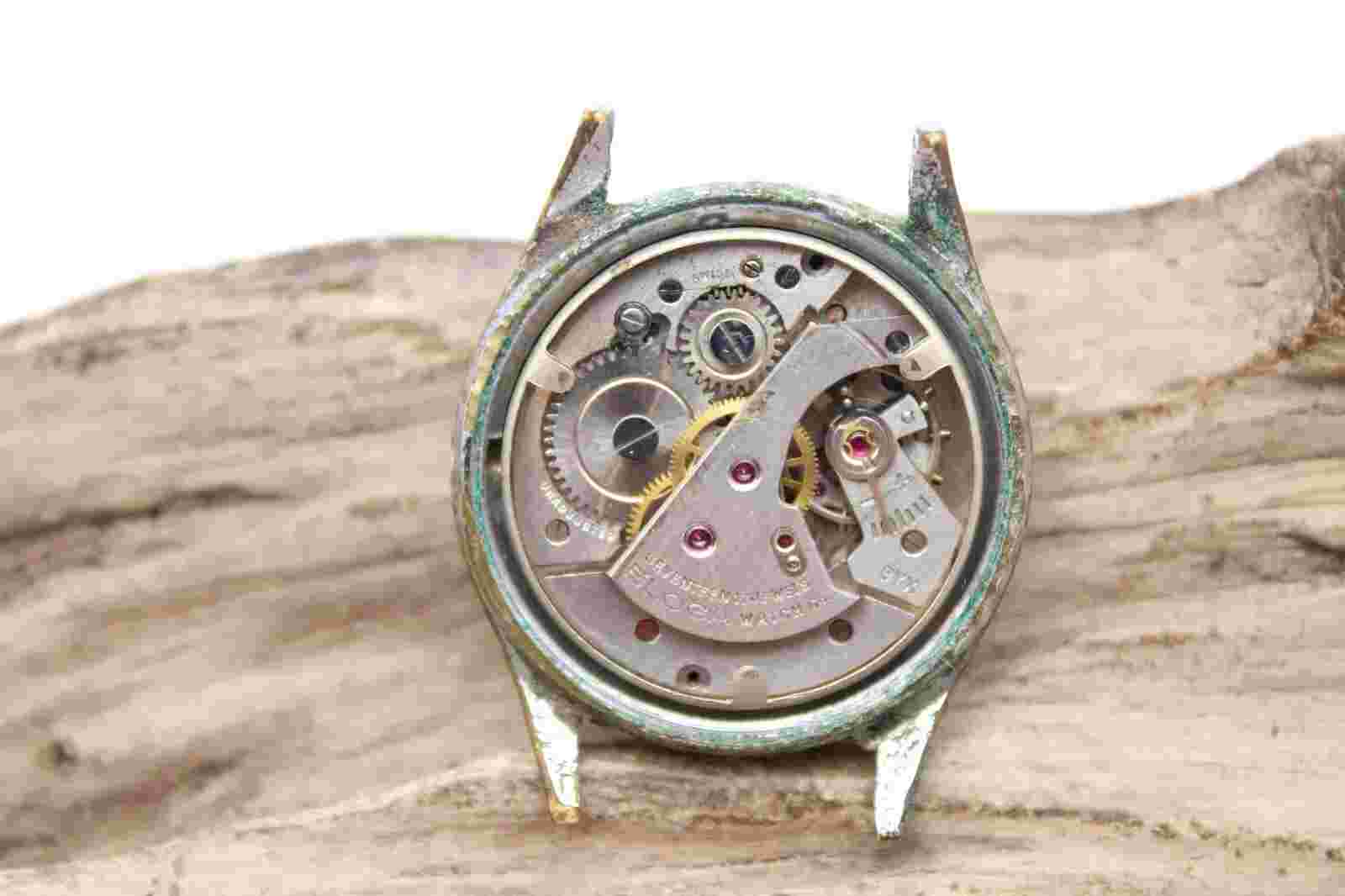 ELOGA MERIDIAN BYX 17j INCABLOC MEN'S WATCH 31.2mm 16.7mm LUG FOR REPAIR (GH3)