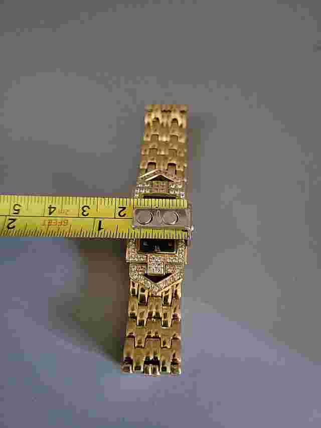 Vintage Jovial Women's Watch Gold Tone Swiss Bracelet Quartz 7"