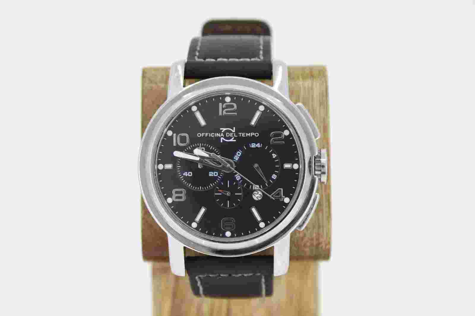 Officina Del Tempo Watch OT1032 Quartz Stainless Steel Men's Chronograph