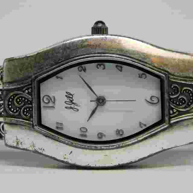 J. Jill Cuff Bracelet Quartz Analog Women's Watch Sz. 6" New Battery