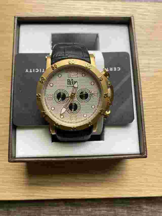 Reign Toretto Automatic Black Leather Band Watch - REIRN3502 New With Box Rare