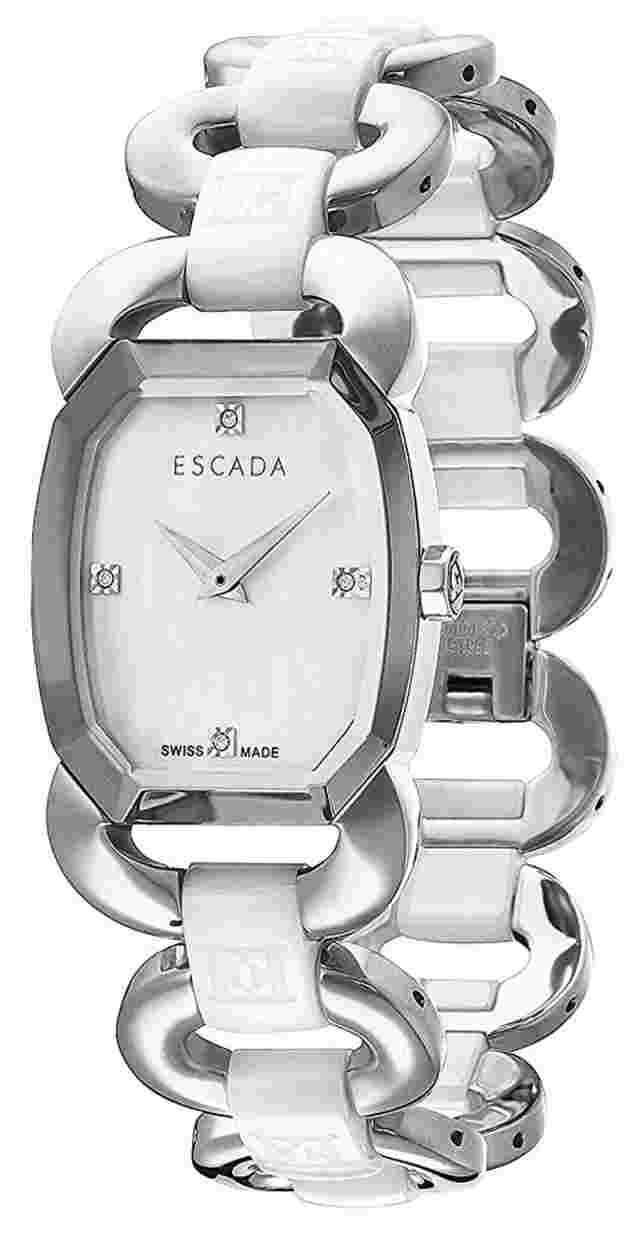 ESCADA E2605061 White Dial Ceramic Stainless Steel Women's Watch