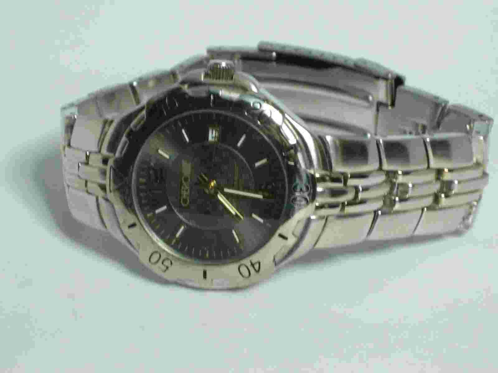Cherokee 32-324 Men's Deployant Silver Tone Estate Watch Battery A15