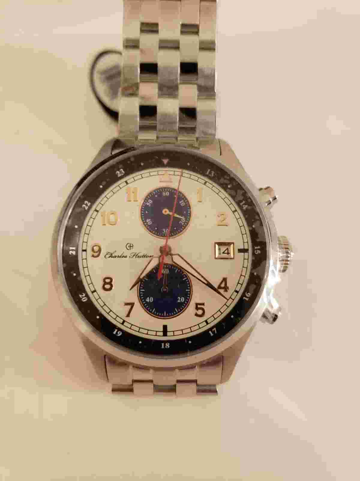 Brand New CHARLES HUTTON Cavalier 10 ATM 44mm Men's Watch MSRP $285