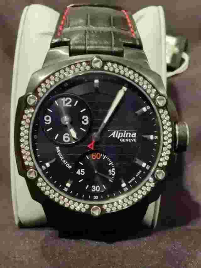 Alpina Extreme Regulator Diamond Bezel Mechanical Watch AL-650LBBB5FBAED6