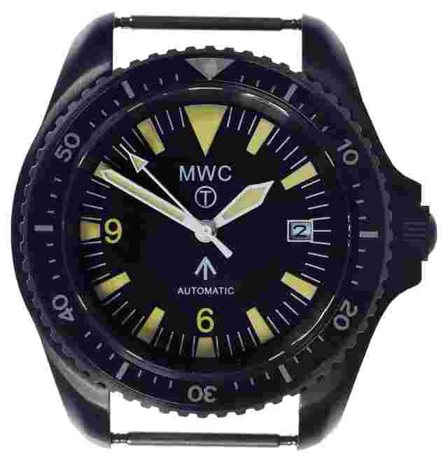 MWC 1999-2001 Pattern PVD Auto Military Divers Watch Retro Lume Sapphire Crystal