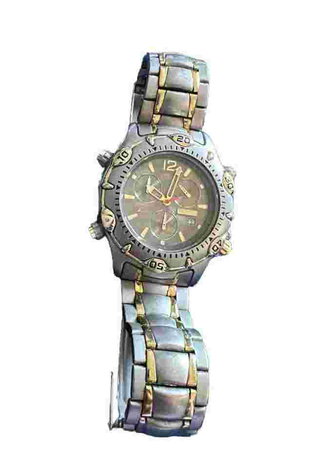 LOTUS Titanium 9665 Chronograph 10ATM Date Quartz Men’s Wrist Watch RARE 1990's