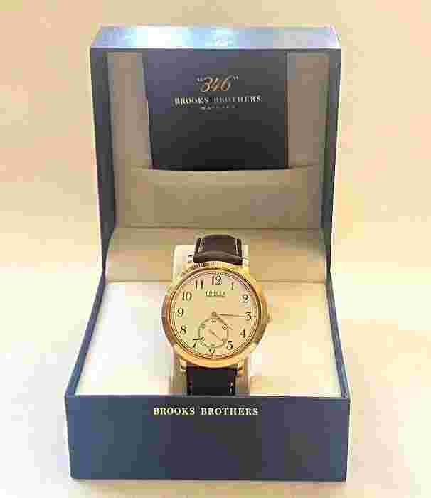 Brooks Brothers 346 Quartz Watch 2 Hand Stainless Steel Small Second