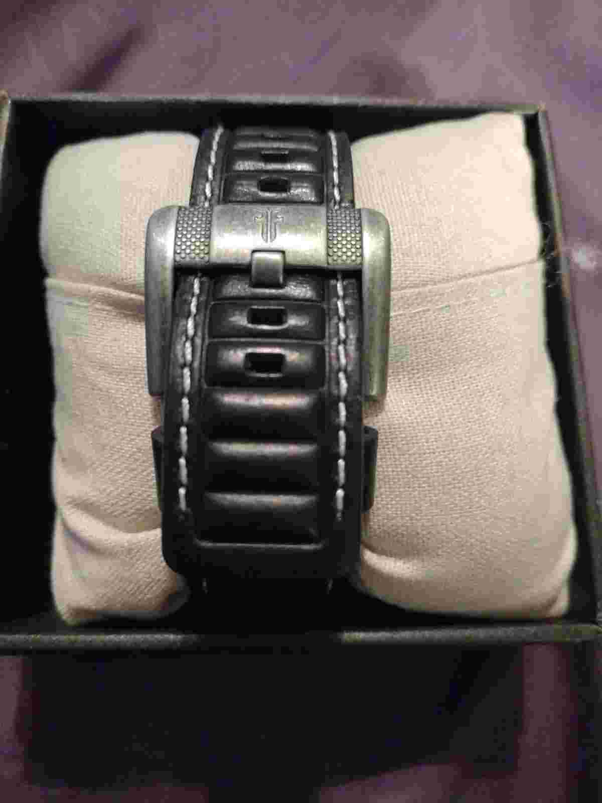 Frye Moto Engineer Chronograph Watch w/ BrownLeather Band.