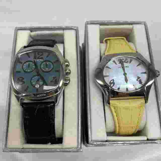 1 Ladies Honora Stainless Blue Mother of Pearl Chronograph Watch 1 Regular Yello