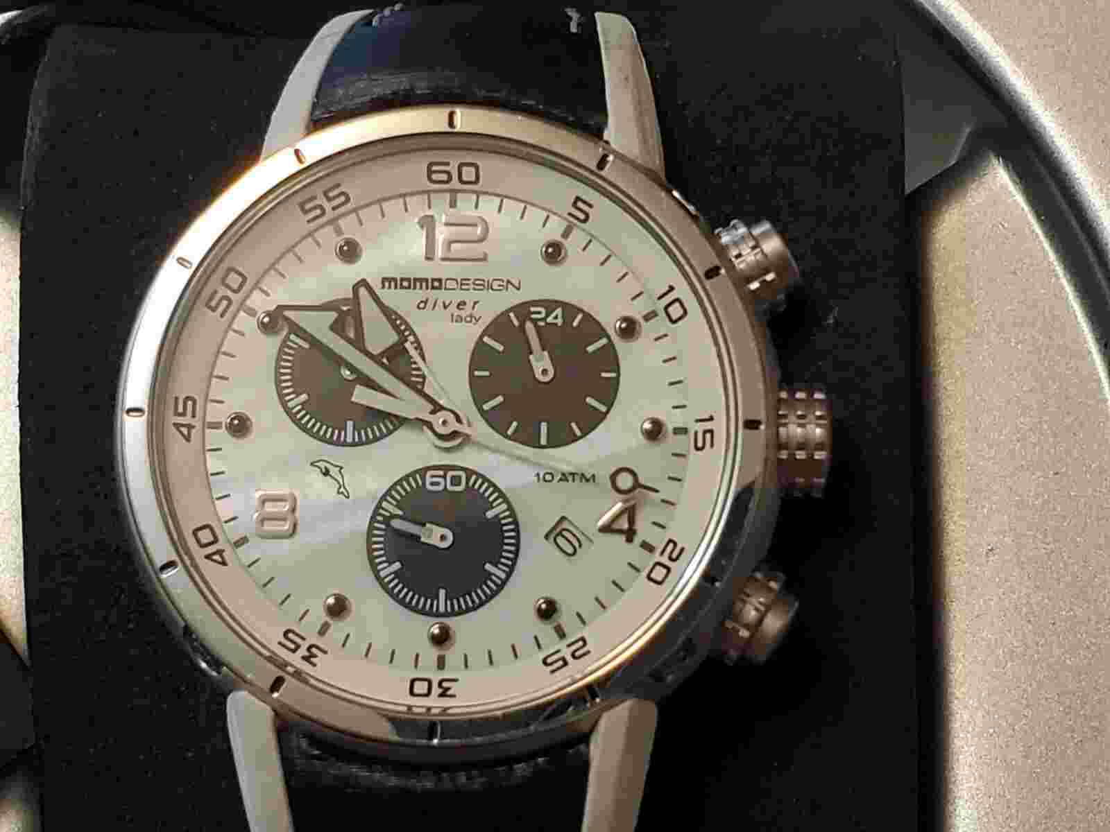 Momo Design MD-2205-01 Diver Pro Stainless Steel 316L Quartz Ladies Watch