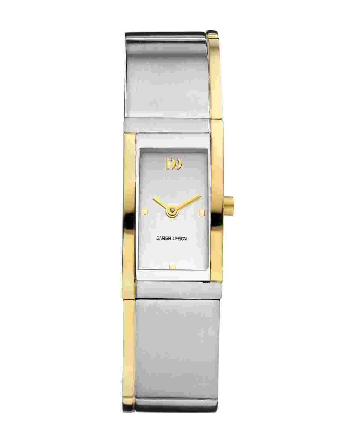 Danish Design IV65Q919 Silver Dial Two Tone Titanium Classic Quartz Womens Watch