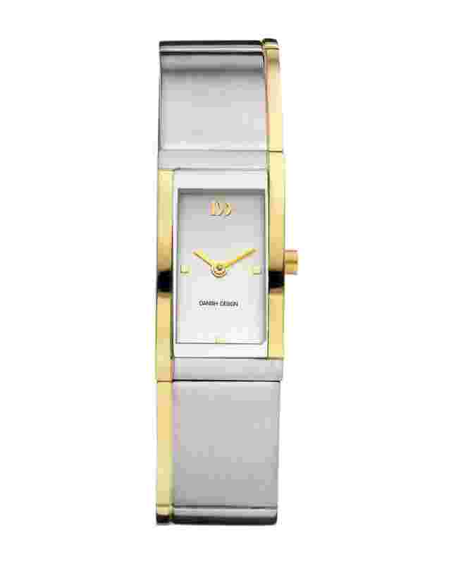 Danish Design IV65Q919 Silver Dial Two Tone Titanium Classic Quartz Womens Watch