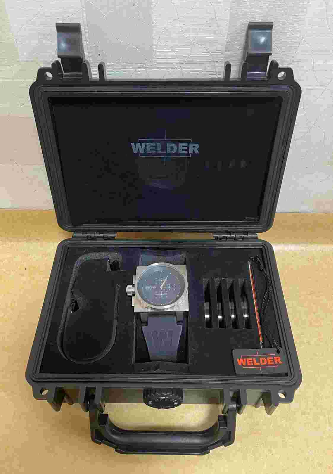 welder K26-5200 watch 4 color glass full box set quartz chronograph