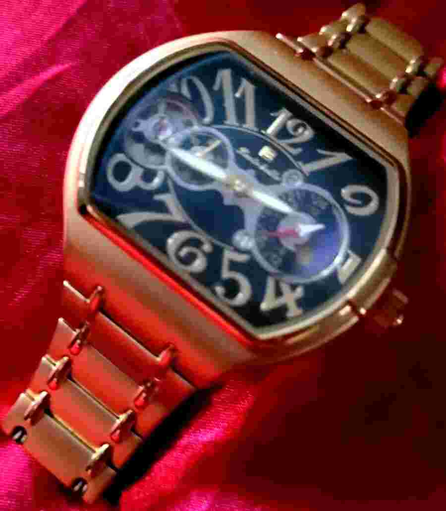⚡️SUPER RARE Louis Bolle Pioneer Men's Automatic Skeleton 44mm Moon Phase Watch