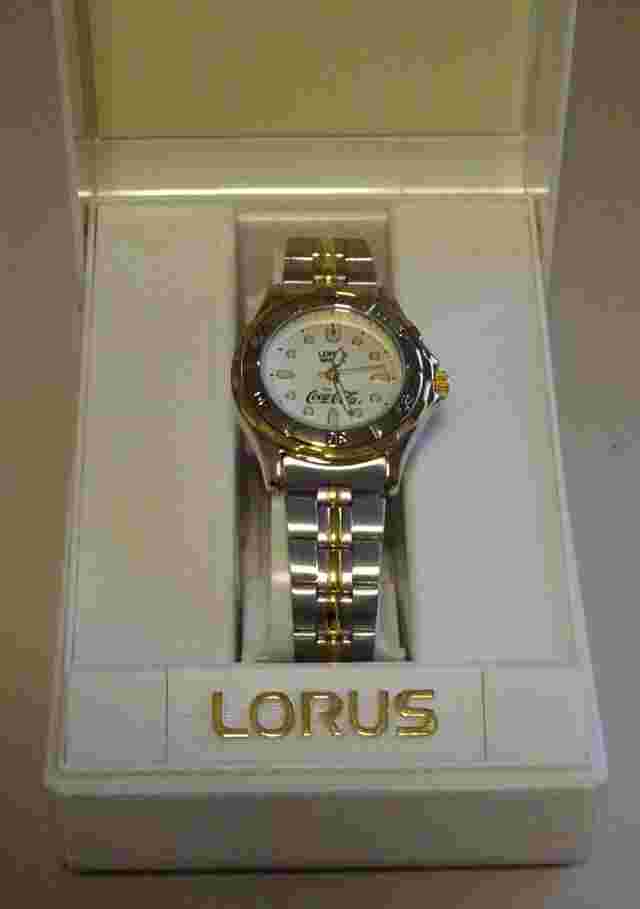 BNIB LORUS x COCA COLA Womens Stainless Steel Watch - Silver & Gold - Analogue