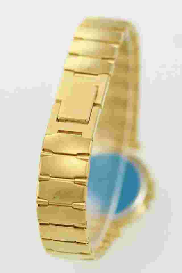 Lassale by Seiko Dress Womens Watch CZK050 Stainless Gold White Thin Quartz Rare