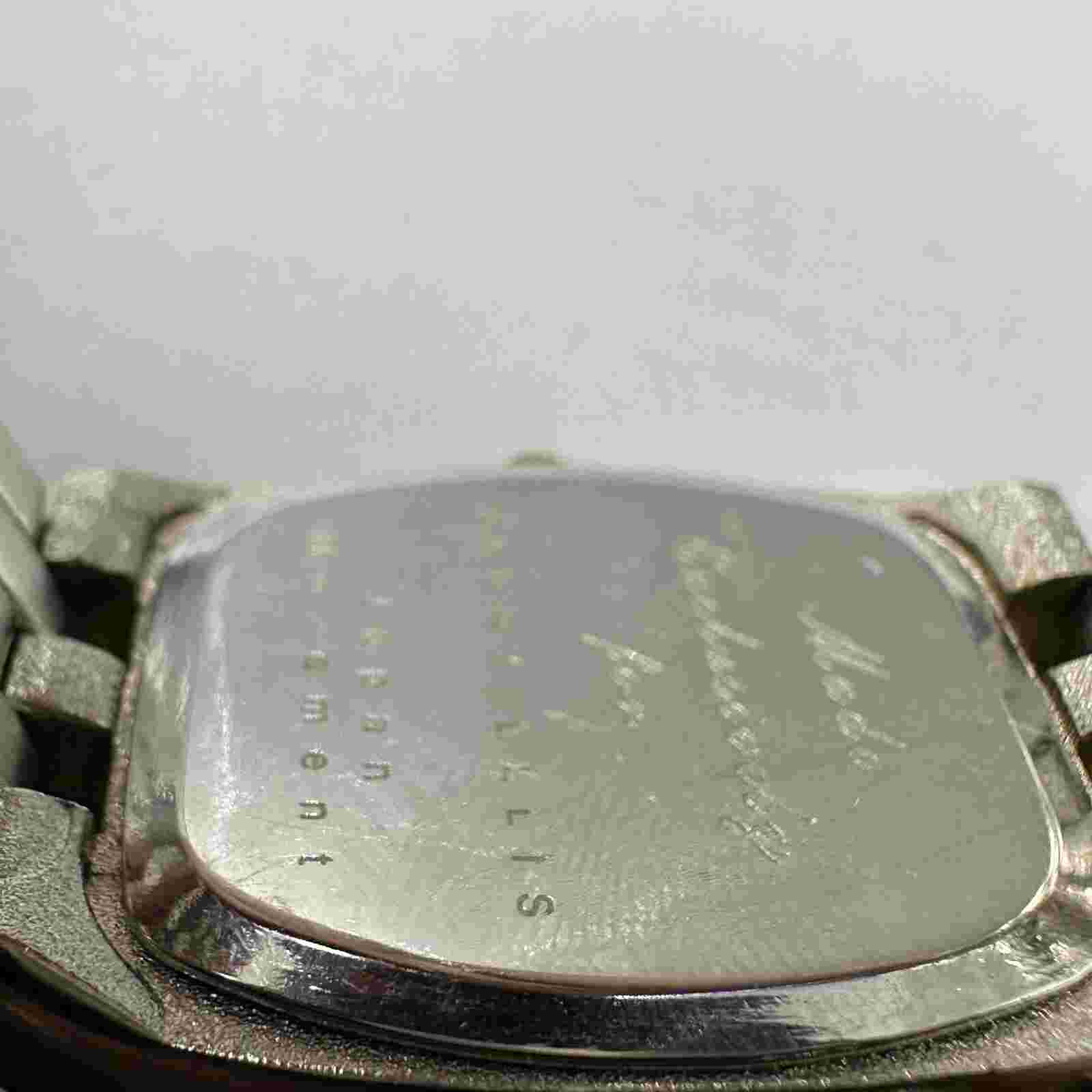 Perry Ellis Watch Women Silver Gold Two Tone 23MM Case New Battery 7.5"