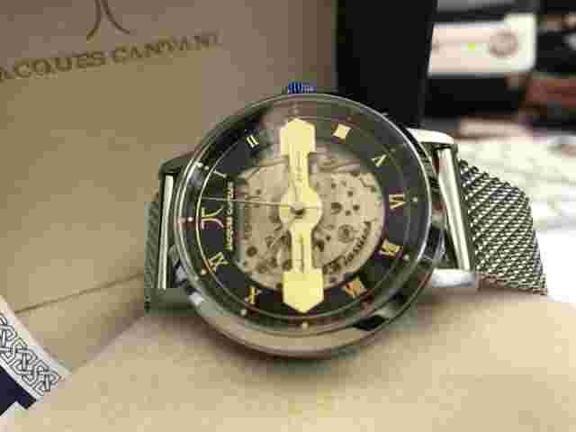 Jacques Cantani Automatic Watch FRESKO Unisex Skeleton Japan Movement Glass Back